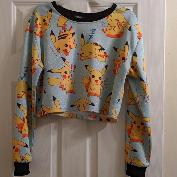 Tops - Pikachu Crop Top